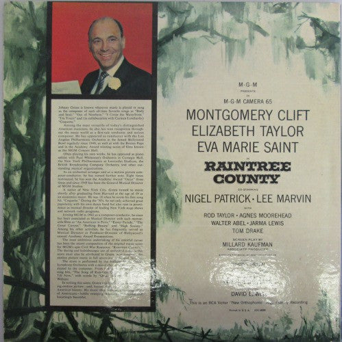 Johnny Green : Raintree County (An Original Soundtrack Recording) (LP)