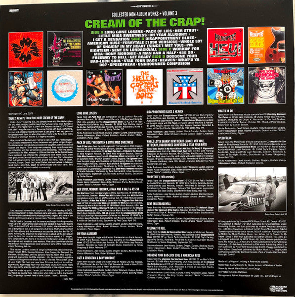 Hellacopters, The : Cream Of The Crap! Collected Non-Album Works • Volume 3 (LP,Compilation,Limited Edition,Special Edition)