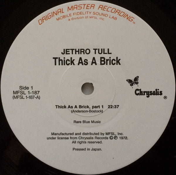 Jethro Tull : Thick As A Brick (LP,Album,Limited Edition,Numbered,Reissue,Remastered)