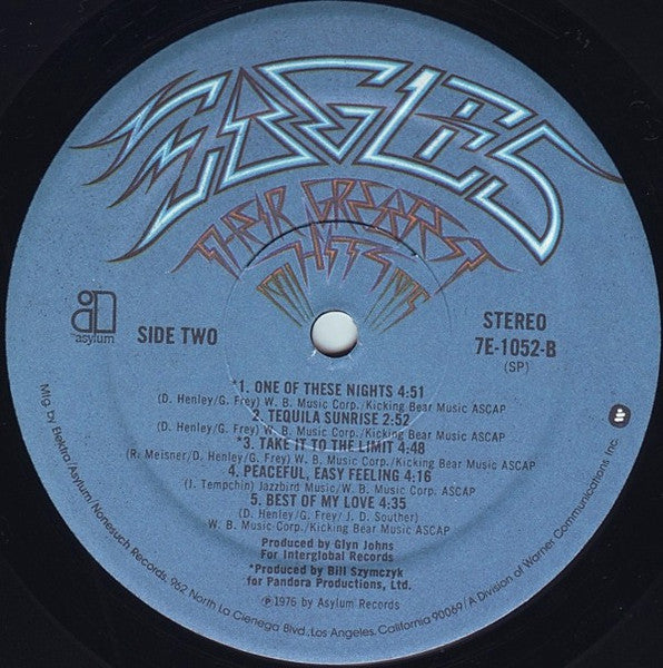 Eagles : Their Greatest Hits 1971-1975 (LP,Album,Compilation,Stereo)