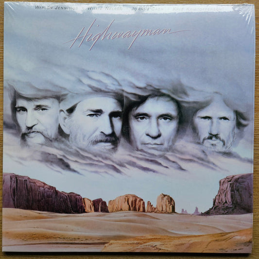 Waylon Jennings • Willie Nelson • Johnny Cash • Kris Kristofferson : Highwayman (LP,Album,Reissue)