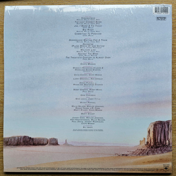 Waylon Jennings • Willie Nelson • Johnny Cash • Kris Kristofferson : Highwayman (LP,Album,Reissue)