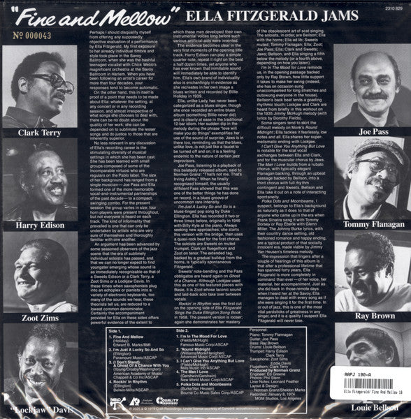 Ella Fitzgerald : Fine And Mellow (LP,Album,Reissue)