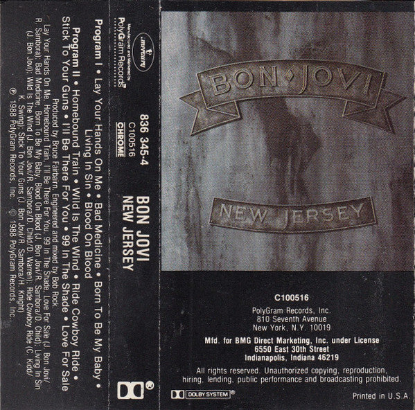 Bon Jovi : New Jersey (Album,Club Edition)