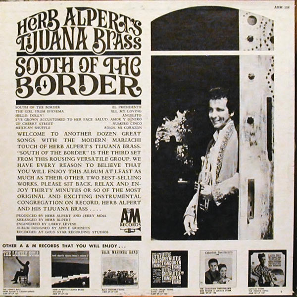 Herb Alpert & The Tijuana Brass : South Of The Border (LP,Album,Mono)