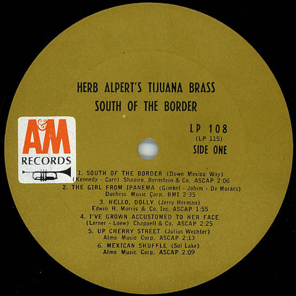 Herb Alpert & The Tijuana Brass : South Of The Border (LP,Album,Mono)
