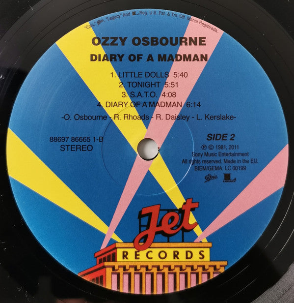 Ozzy Osbourne : Diary Of A Madman (LP,Album,Reissue,Remastered,Stereo)