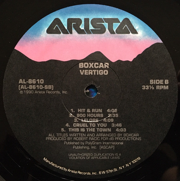Boxcar : Vertigo (LP,Album)