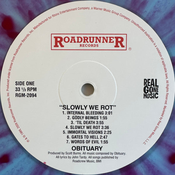 Obituary : Slowly We Rot (LP,Album,Reissue,Remastered)