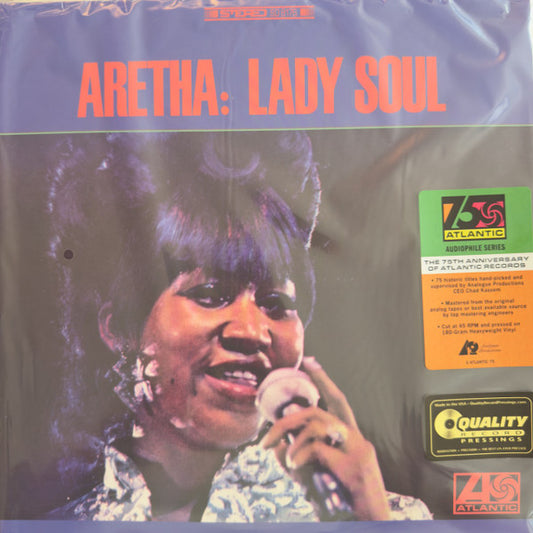 Aretha Franklin : Aretha: Lady Soul (12",45 RPM,Numbered,Remastered,Stereo)