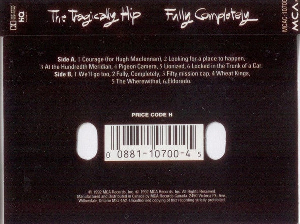 Tragically Hip, The : Fully Completely (Album)