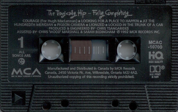 Tragically Hip, The : Fully Completely (Album)