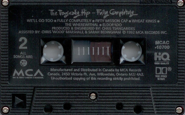 Tragically Hip, The : Fully Completely (Album)