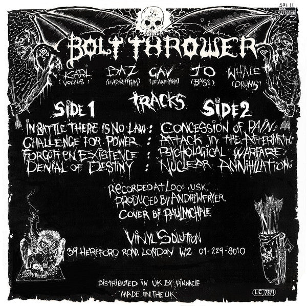 Bolt Thrower : In Battle There Is No Law! (LP,Album)