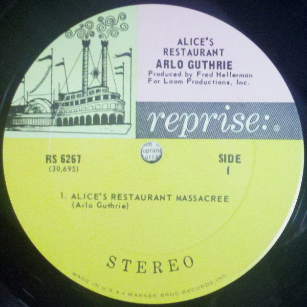 Arlo Guthrie : Alice's Restaurant (LP,Album,Stereo)