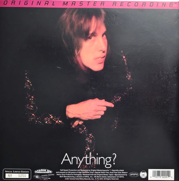 Todd Rundgren : Something / Anything? (LP,Limited Edition,Numbered,Remastered,Stereo)