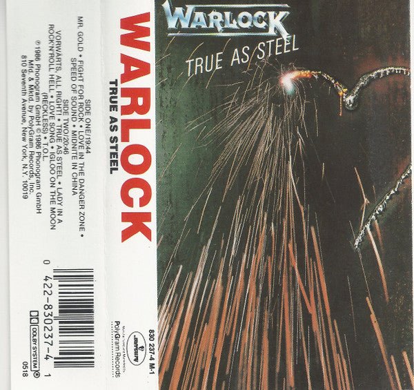 Warlock (2) : True As Steel (Album)