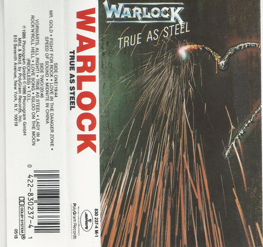 Warlock (2) : True As Steel (Album)