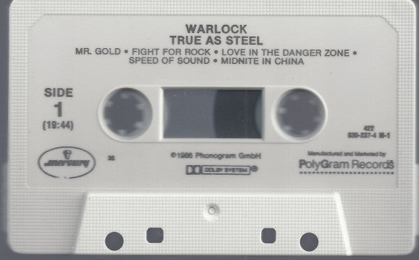 Warlock (2) : True As Steel (Album)