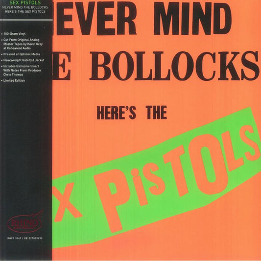 Sex Pistols : Never Mind The Bollocks Here's The Sex Pistols (LP,Album,Limited Edition,Reissue,Stereo)