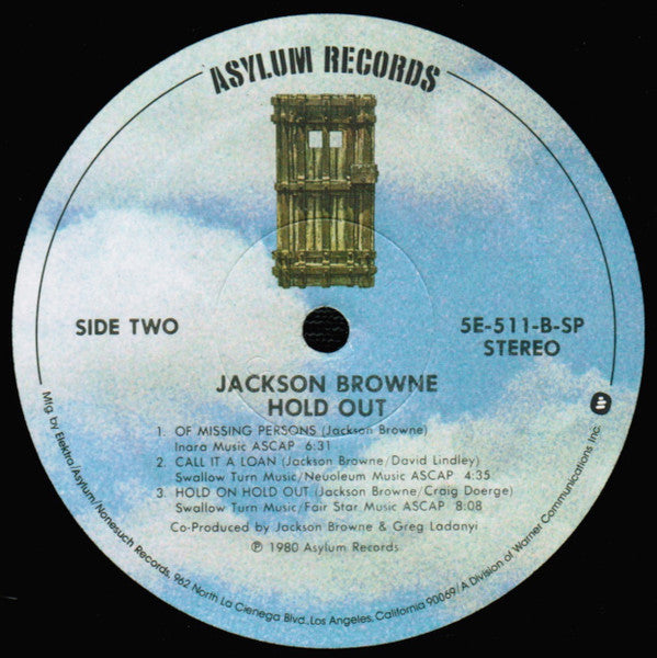 Jackson Browne : Hold Out (LP,Album,Stereo)