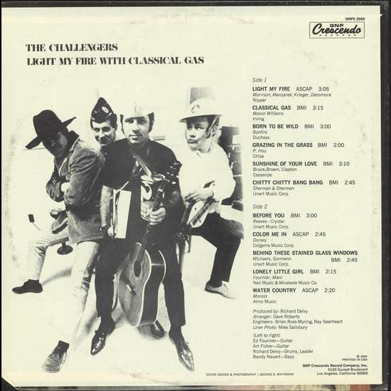 Challengers, The : Light My Fire With Classical Gas (LP,Album)