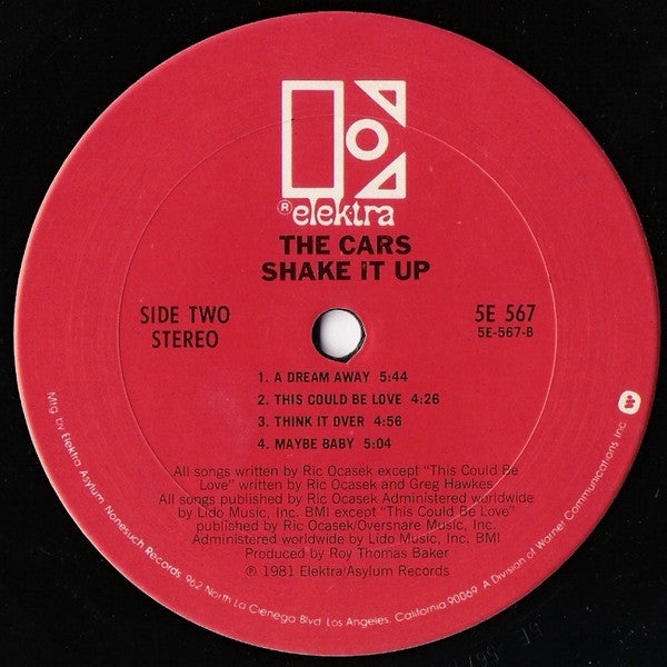 Cars, The : Shake It Up (LP,Album,Club Edition)