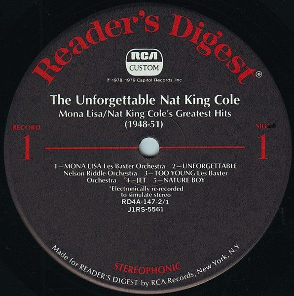 Nat King Cole : The Unforgettable (LP,Compilation)