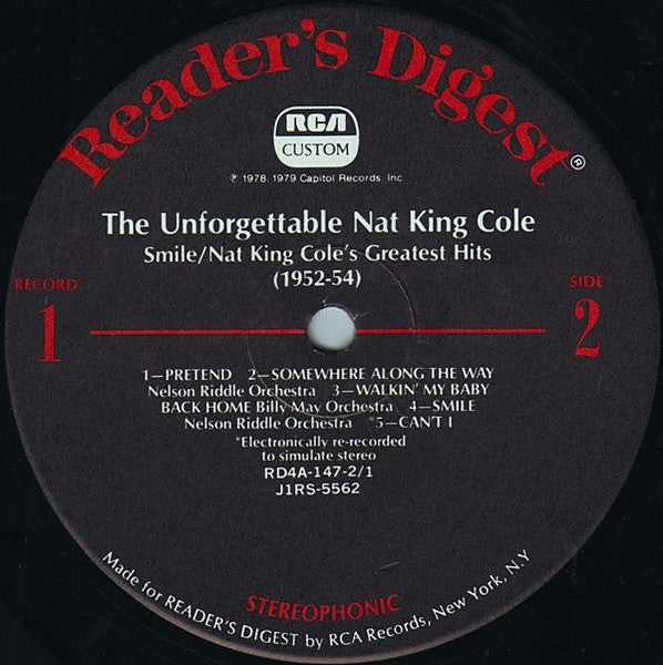 Nat King Cole : The Unforgettable (LP,Compilation)