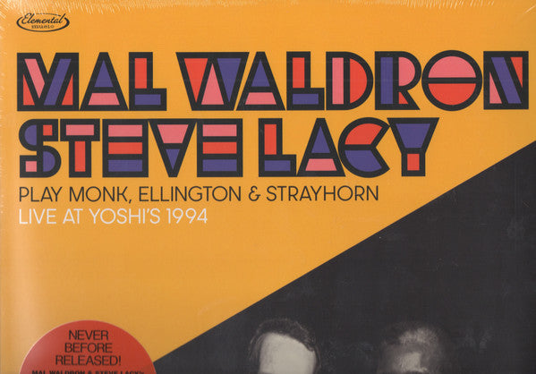 Steve Lacy / Mal Waldron : Play Monk, Ellington & Strayhorn (Live At Yoshi's 1994) (LP,Album,Limited Edition,Remastered)