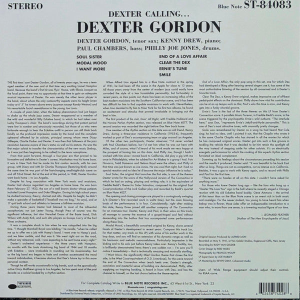 Dexter Gordon : Dexter Calling . . . (LP,Reissue,Stereo)