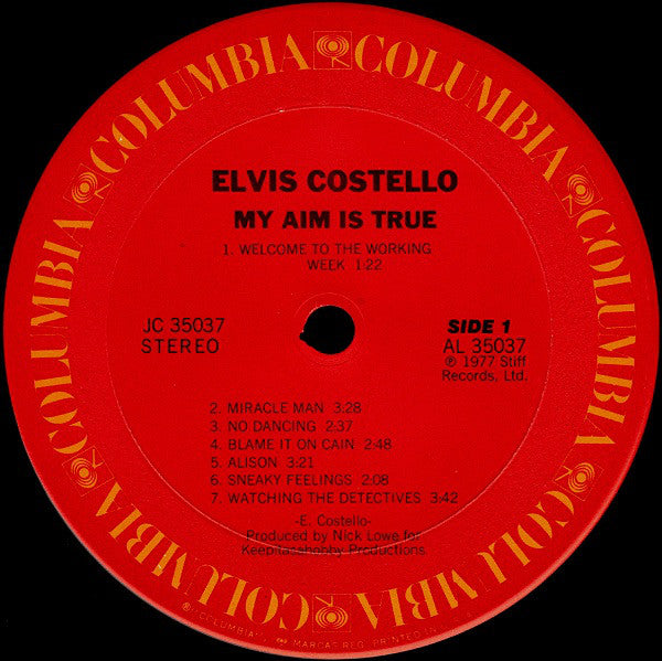 Elvis Costello : My Aim Is True (LP,Album,Repress)