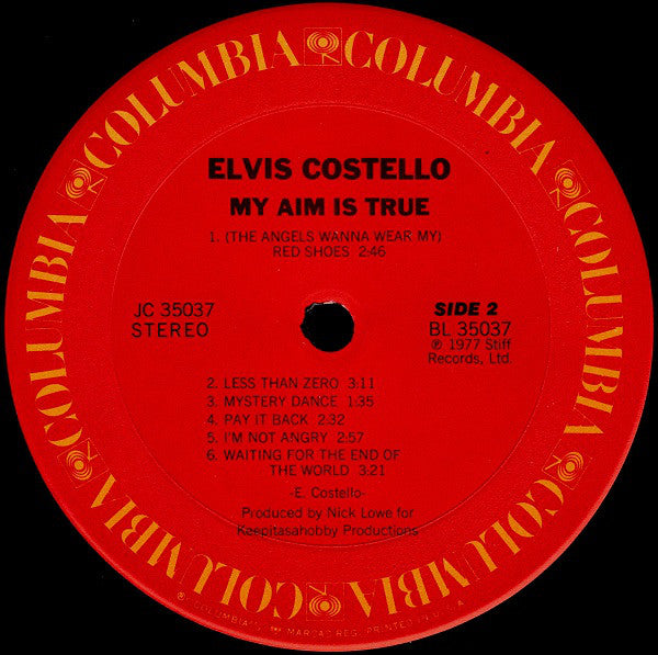Elvis Costello : My Aim Is True (LP,Album,Repress)
