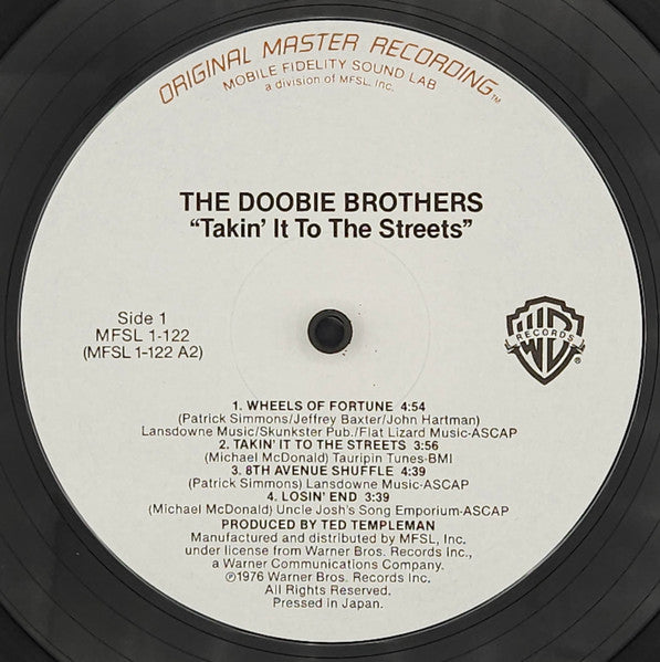Doobie Brothers, The : Takin' It To The Streets (LP,Album,Limited Edition,Reissue,Remastered,Stereo)