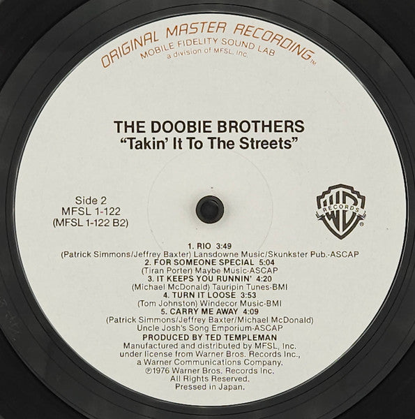 Doobie Brothers, The : Takin' It To The Streets (LP,Album,Limited Edition,Reissue,Remastered,Stereo)