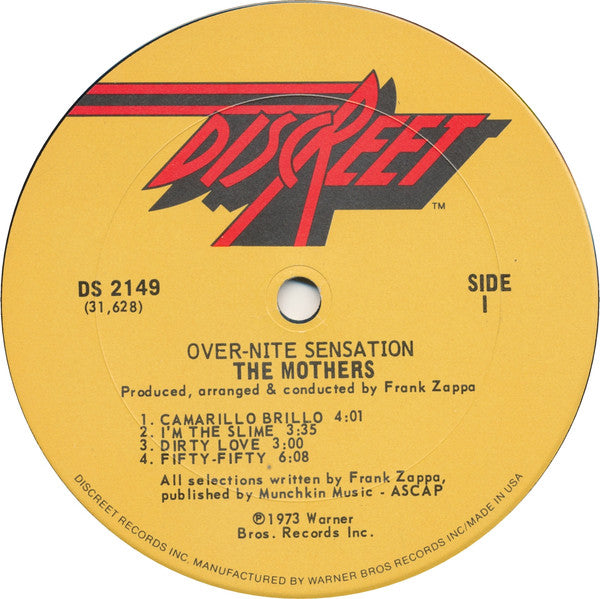 Mothers, The : Over-Nite Sensation (LP,Album)