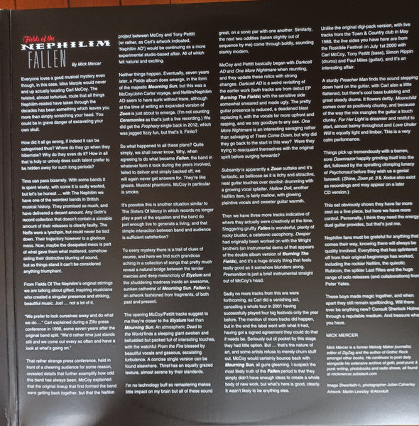Fields Of The Nephilim : Fallen (LP,Album,Record Store Day,Limited Edition,Reissue,Remastered,Stereo)