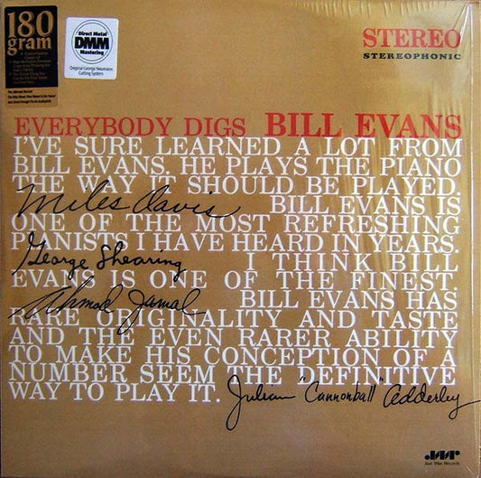 Bill Evans Trio, The : Everybody Digs Bill Evans (LP,Album,Reissue,Stereo)