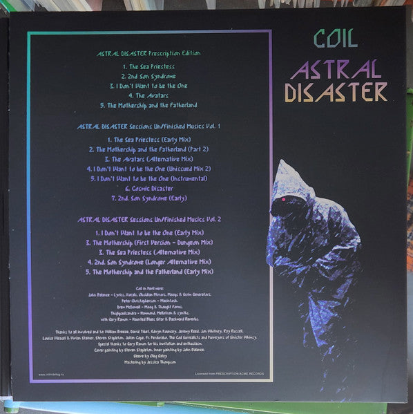 Coil : Astral Disaster (Prescription Editions) (LP,Album,Limited Edition,Reissue,Remastered)