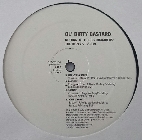 Ol' Dirty Bastard : Return To The 36 Chambers: The Dirty Version (LP,Album,Reissue)