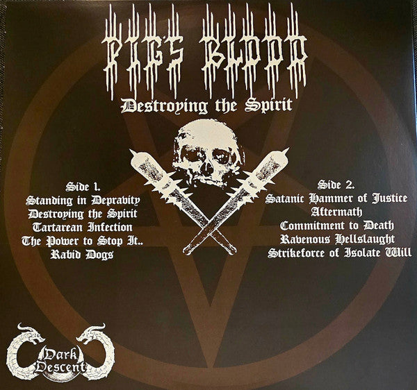 Pig's Blood : Destroying The Spirit (LP,Album,Limited Edition)