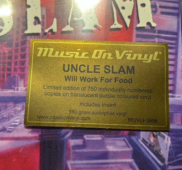 Uncle Slam : Will Work For Food (LP,Album,Limited Edition,Numbered,Reissue,Remastered)