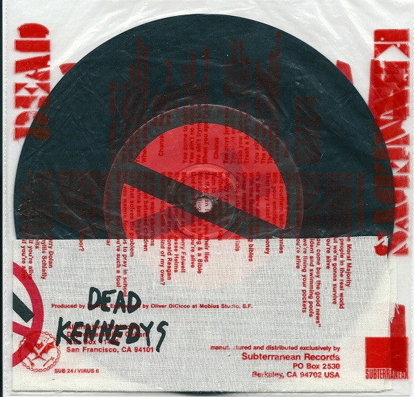 Dead Kennedys : Nazi Punks Fuck Off! / Moral Majority (7",45 RPM,Single,Repress)