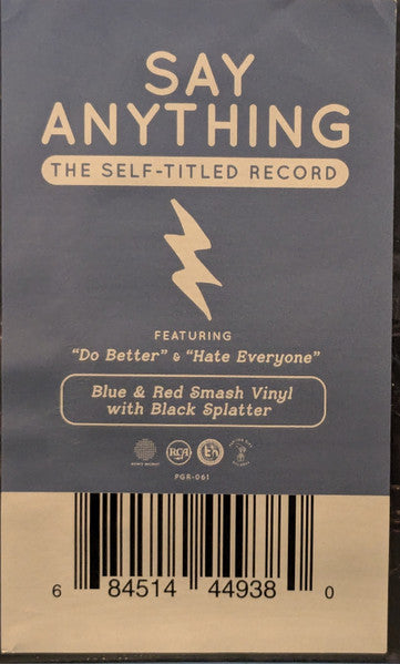 Say Anything : Say Anything (LP,45 RPM,Album,Reissue,Stereo)