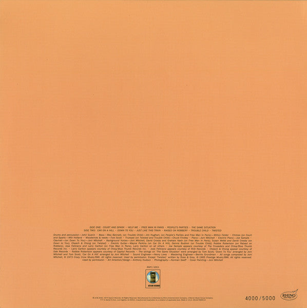 Joni Mitchell : Court And Spark (LP,Album,Limited Edition,Numbered,Reissue)