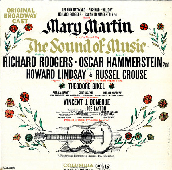 Various : The Sound Of Music (Original Broadway Cast) (LP,Album,Reissue,Mono)