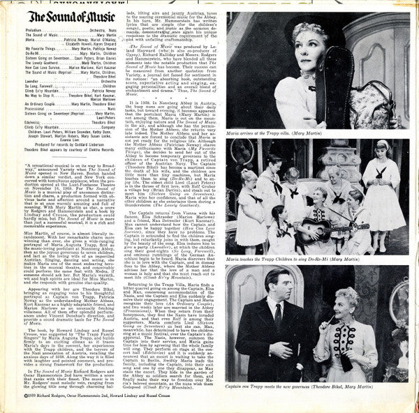 Various : The Sound Of Music (Original Broadway Cast) (LP,Album,Reissue,Mono)