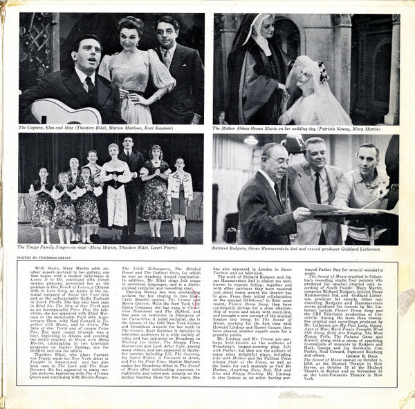 Various : The Sound Of Music (Original Broadway Cast) (LP,Album,Reissue,Mono)