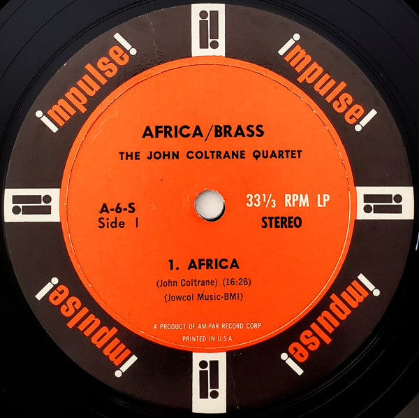 John Coltrane Quartet, The : Africa / Brass (LP,Album,Stereo)