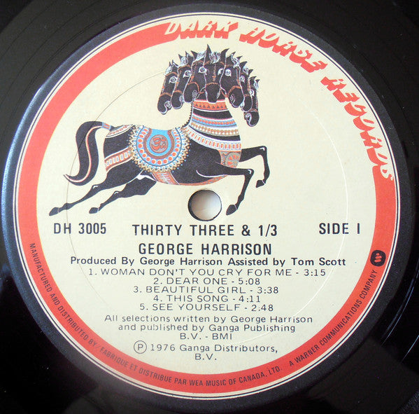 George Harrison : Thirty Three & 1/3 (LP,Album)